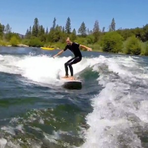 Surfing Barking Dog Wave in California