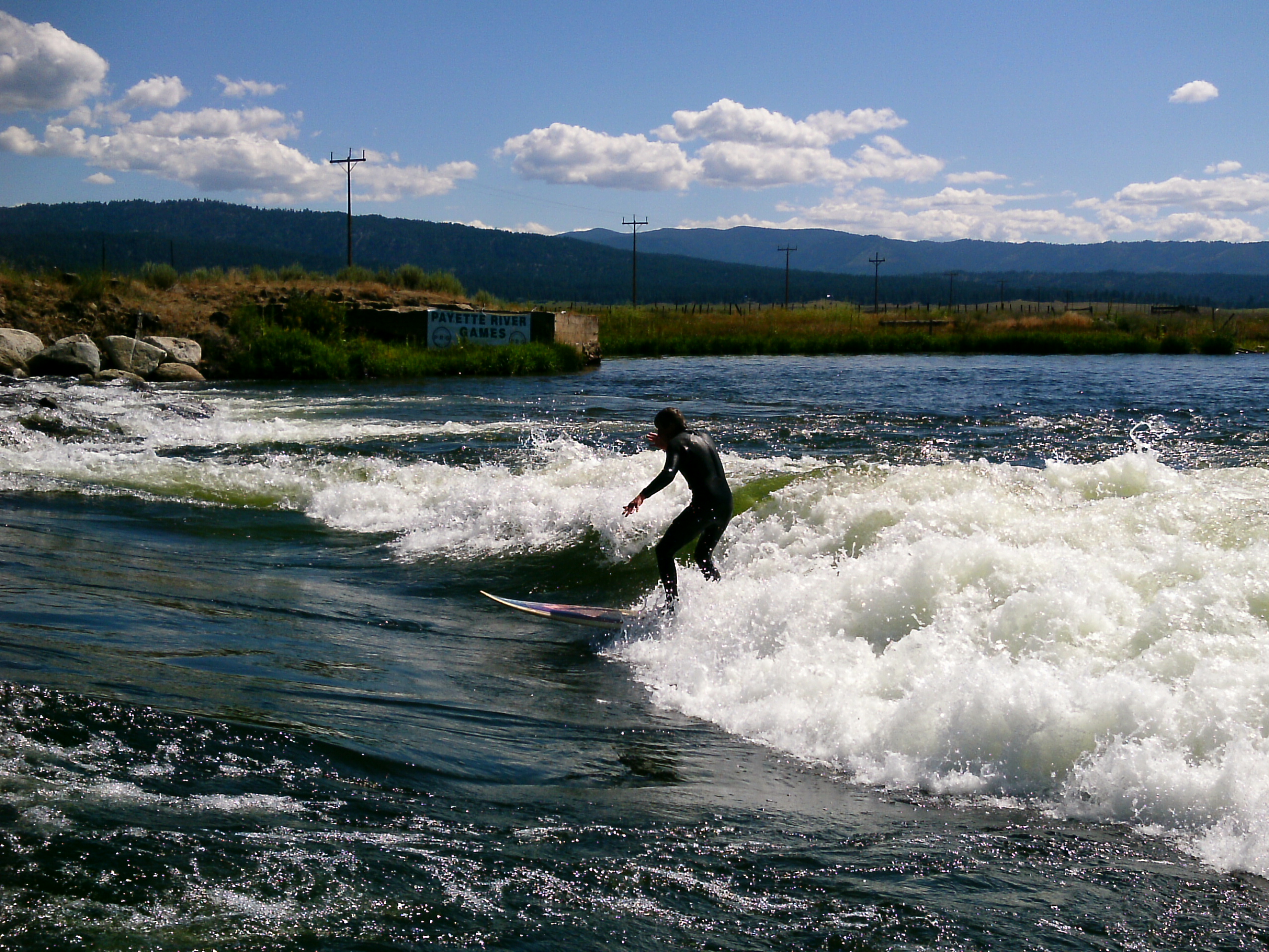 White 2024 water surfing