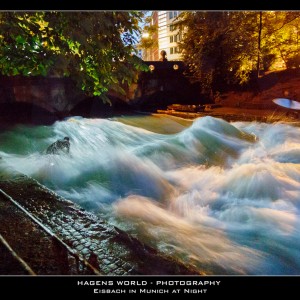 Eisbach at Night