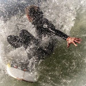 Layback at the Eisbach Wave