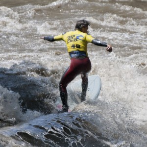 Wolfgang Taucher surfing the Radetzky in Graz