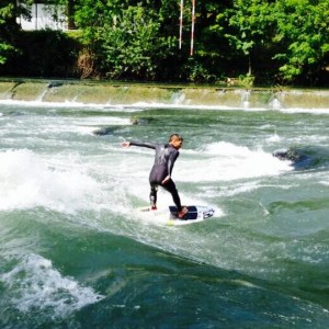 Swiss River Surfing