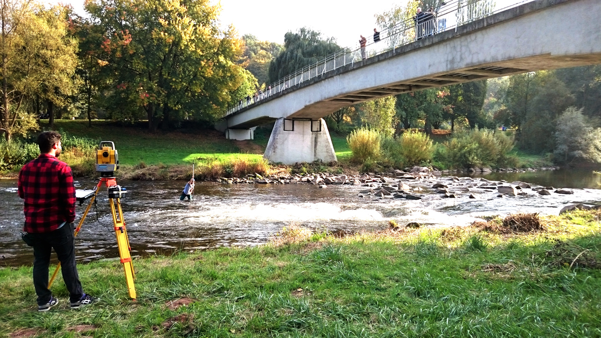 Blackforestwave on the River Enz in Pforzheim, Germany