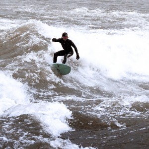 Surfing Columbus Wave