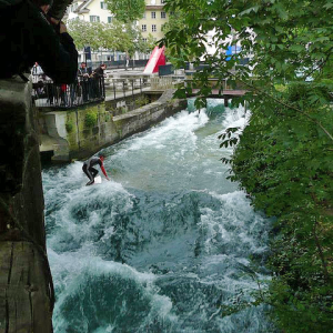 Spreuerbruecke at Reuss River in Lucerne, Switzerland