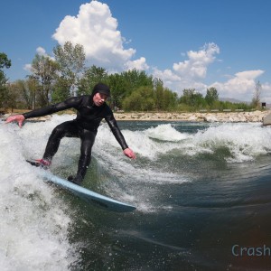 Greg Surfing Boise Whitewater Park